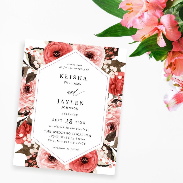 Budget Rosa und Rosa Blumenzehen 2 Flyer (Von Creator hochgeladen)