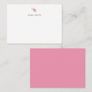 Budget Rosa Wasserfarbe Popsicle Personalisiert Mitteilungskarte