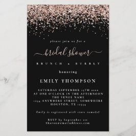 Budget Rose Glitzer Brautparty Große Einladung