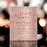 Budget Rose Gold Glitzer 16. Geburtstag Einladung Flyer<br><div class="desc">Feiern Sie einen besonderen Meilenstein, ohne die Bank mit der Budget Rose Gold Glitzer 16. Geburtstag Einladung brechen. Dieses preisgünstige Hotel mit atemberaubenden Goldakzenten der Rose bietet eine glamouröse Touch für Ihre 16. Geburtstagsfeier. Ideal für diejenigen, die eine elegante und dennoch erschwingliche Einladung zum Set für einen unvergesslichen Event suchen....</div>