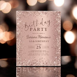 Budget Rose Gold Glitzer 60. Geburtstag Einladung<br><div class="desc">Feiern Sie mit der Budget Rose Gold Glitzer 60. Geburtstag Einladung! Dieses erschwingliche und dennoch atemberaubende Design bietet glänzende Rose Gold Glitzer, die Eleganz zu Ihrem Feiern, ohne die Bank zu brechen. Ideal für diejenigen, die ihren 60. Meilenstein im Stil markieren und dabei preisbewusst bleibe werden möchten, fügt diese Einladung...</div>