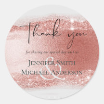 Budget Rose Gold Glitzer Foil Look Hochzeit