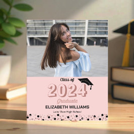 Budget Rose Script Foto Abschluss Ankündigung