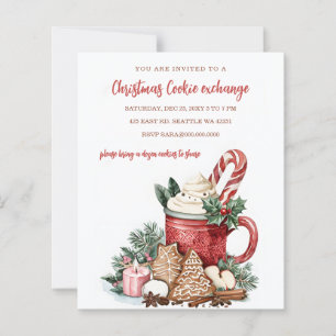 Budget Rot Grün Cookie-Austausch-Weihnachtsfeier