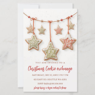 Budget Rot Grünes Cookie-Austausch-Weihnachtsfeier