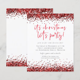 Budget Roter Glitzer Weihnachten Lasse Party Einla