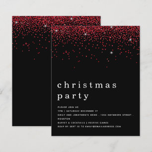 Budget Roter Glitzer Weihnachtsfeiertag Party Schw