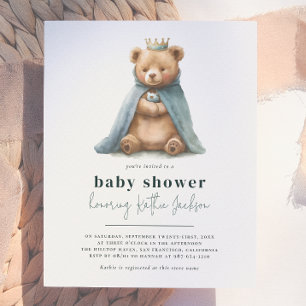 Budget Royal Teddy Bear Prince Boy Baby Dusche
