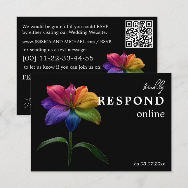 🌈 Budget RSVP online Technicolor Love  (Devant / Derrière)