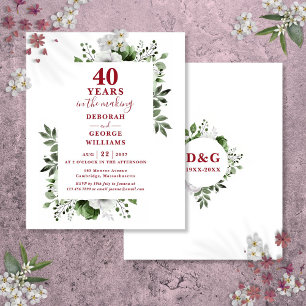 Budget Ruby 40. Hochzeitstag Blumenladen