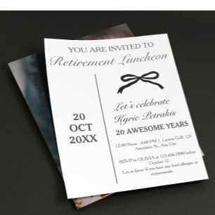 Budget-Ruhestands-Lunchparty-Einladung Flyer