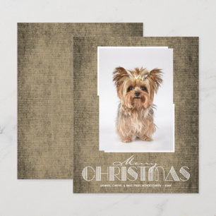Budget Russe Brown Joyeux Cartes photos de Noël