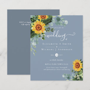 BUDGET Russe tournesol Eucalyptus Mariage Feuille