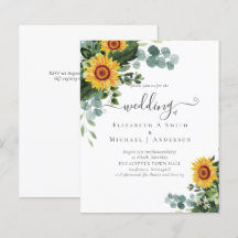 BUDGET Russe tournesol Eucalyptus Mariage Feuille