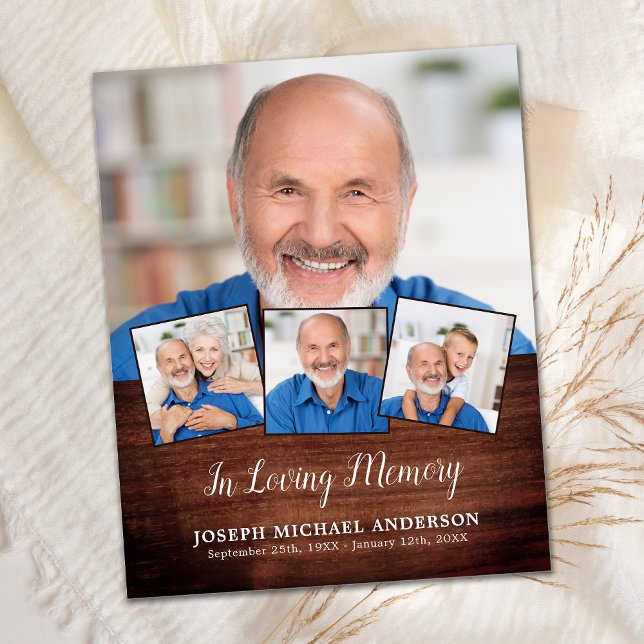 Budget Rustic 4 Foto Collage Beileid Vielen Dank (Von Creator hochgeladen)