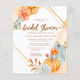 Budget Rustic Pumpkins Bridal Dusche Einladung