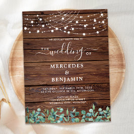 Budget Rustic String Lights QR Code Wedite