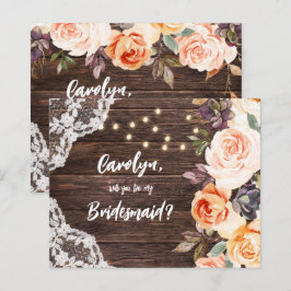 Budget RusticBlushFloral Werden Sie meine Bridesma