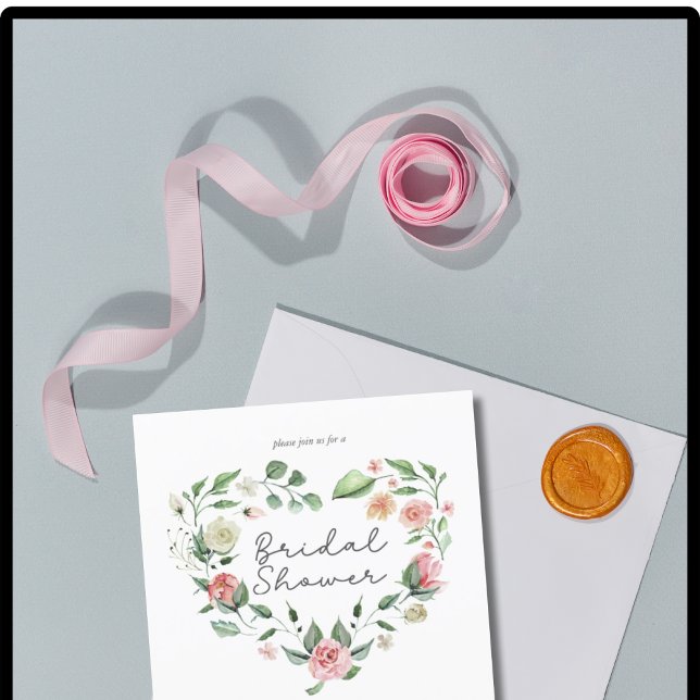 Budget Rustikale Elegance Blush Brautparty Einladu Flyer (Von Creator hochgeladen)