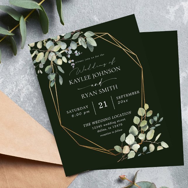 Budget Rustikale Eukalyptus & Gold Wedding - Green (Von Creator hochgeladen)