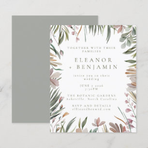 Budget Rustikale Grünpflanzen Sage Stilvolle Hochz