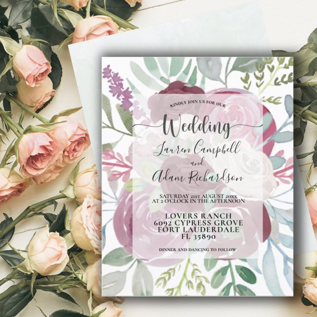 Budget Rustikale Hochzeit Burgund Floral Dusty Blu (Von Creator hochgeladen)