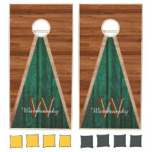 Budget Rustikale moderne Smaragdgrüne Holzhue