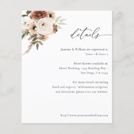Budget Rustikale neutrale Boho Blumendetails S2 Flyer