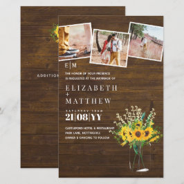 BUDGET Rustikale Sonnenblumen Mason Jar Wedding Ei