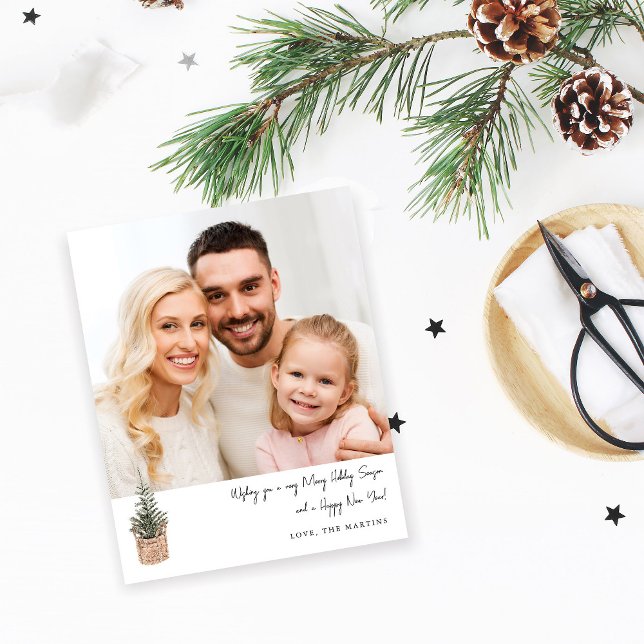 Budget Rustikaler Winterbaum V Hinweis Foto Urlaub Flyer (Von Creator hochgeladen)