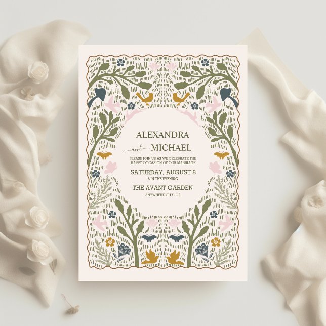 Budget Rustikales Grünwald Fern Wedding Flyer (Von Creator hochgeladen)