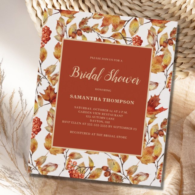 Budget Rustikales Terracotta Leaf Brautparty (Von Creator hochgeladen)