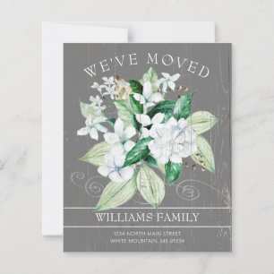 Budget Rustique blanc Magnolia Floral Carte de dém