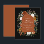 Budget Sage grün elegant botanischen eleganten Bot<br><div class="desc">Budget Rustikale Aquarellfarben Weihnachtskarte Design. Mit schönem Rost,  Terrakotta,  schwarz und Salbei grünen Pampas Gras eucalyptus botanische Aquarelldetails. Dieses moderne Urlaubsdesign ist sicher,  den Stil für Ihre Ferienzeit Set</div>