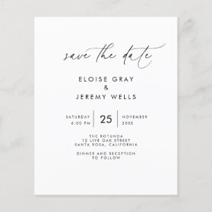 Budget Save-the-Date-Flugblatt Flyer