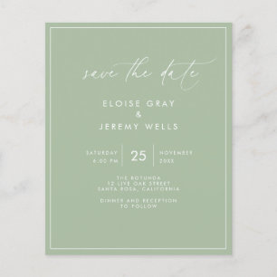 Budget Save the Date Flyer auf Deutsch: