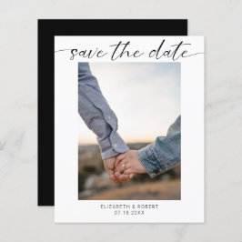Budget Save the Date Foto Minimal Modernes Skript