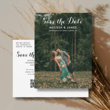 Budget Save The Date Whimsical Foto QR Code