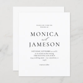 Budget Schwarz & Weiß Moderne Hochzeit 2V