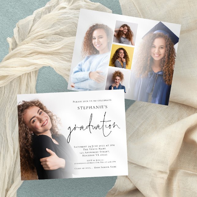 Budget Script 6 Foto Graduation Party Einladung (Von Creator hochgeladen)