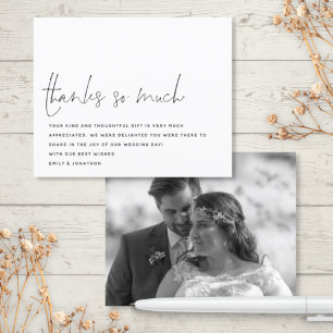 Budget Script Foto Hochzeit so vielen Dank