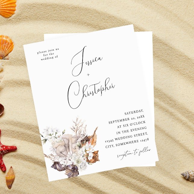 Budget Seashells & White Floral Wedding 2 (Von Creator hochgeladen)