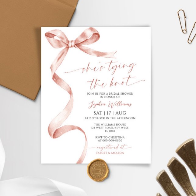 Budget Sie bindet das Knot-Mocha-Brautparty (Von Creator hochgeladen)