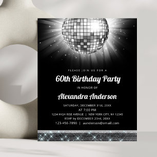 Budget Silver 60. Geburtstagsparty 70's Disco Ball