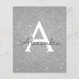 Budget Silver Glitzer 16 . Geburtstag Geburtstag Flyer