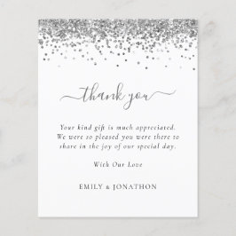 Budget Silver Glitzer Foto Hochzeit Vielen Dank