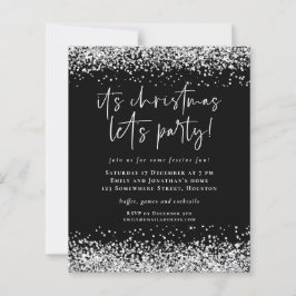 Budget Silver Glitzer Weihnachten Lasse Party Einl