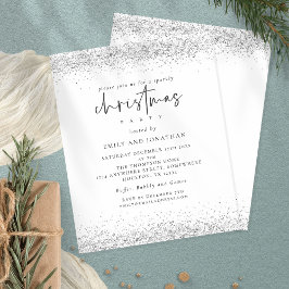 Budget Silver Glitzer Weihnachtsfest Party Weiße E