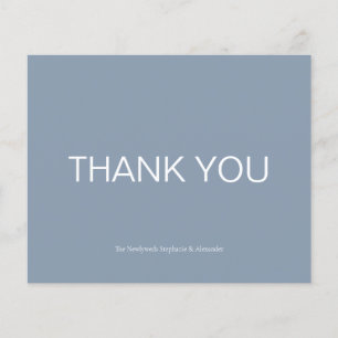 Budget Simple Dusty Blue Landcape Carte de remerci