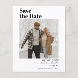 Budget Simple Photo Moderne Enregistrer Les Cartes